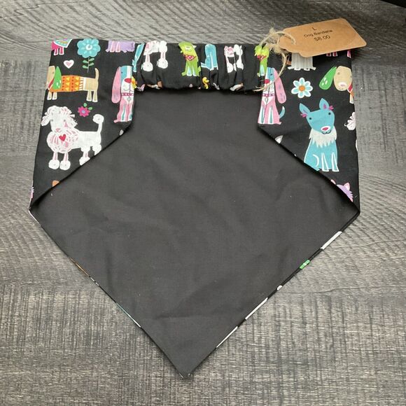 Dog Scarf Slide On Collar Elastic Band Animal Pet Dog Print Large Brand New - Picture 2 of 3